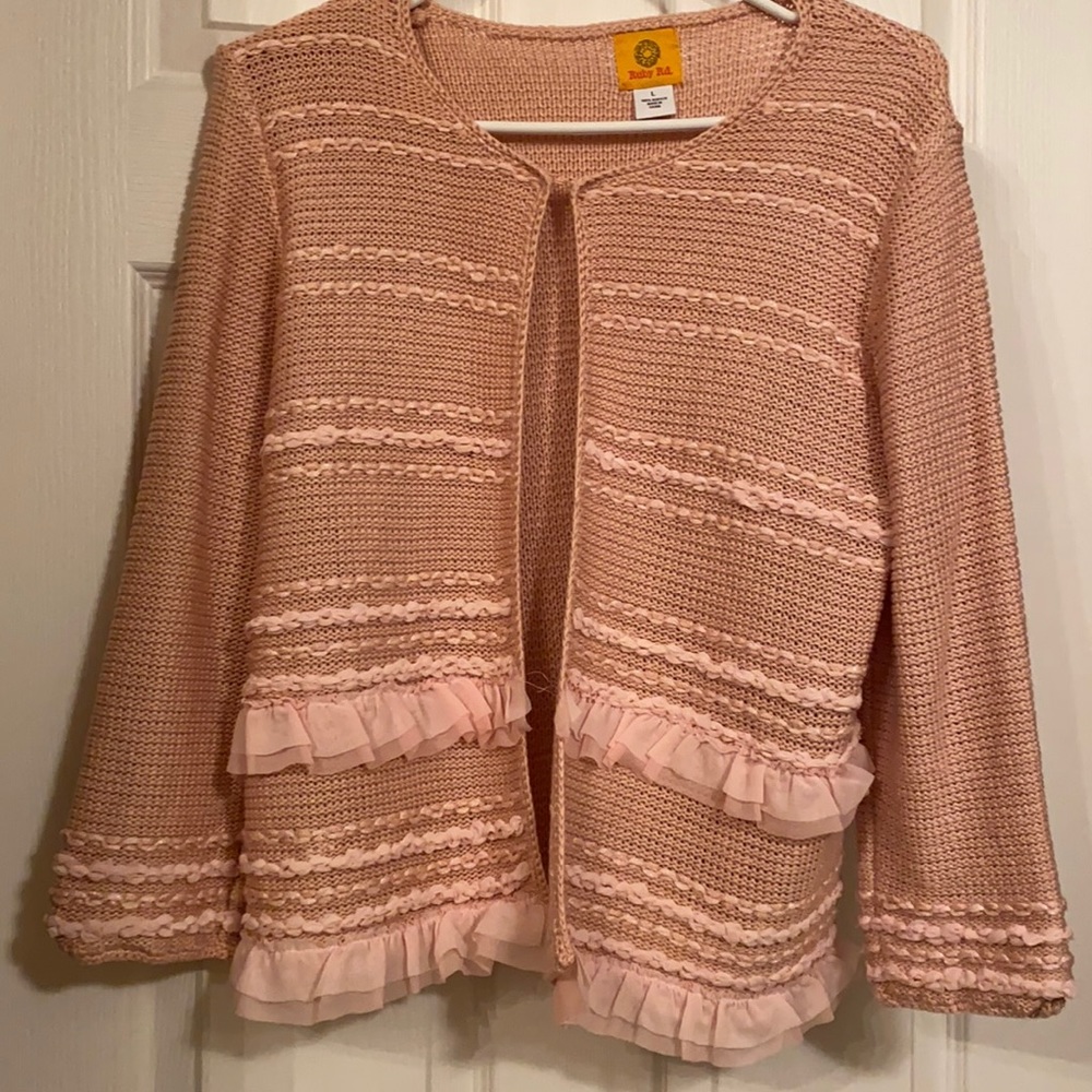 Large light pink/ peach color sweater